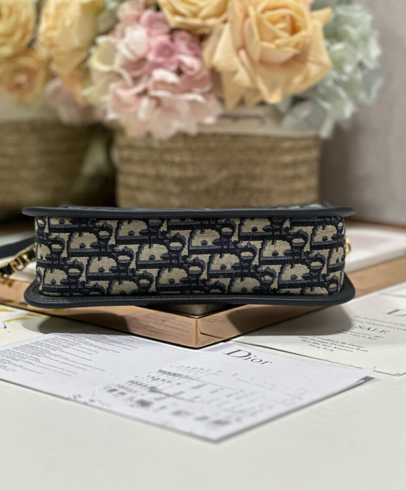 Christian Dior CD Signature Hobo Mini Bag Dark Blue